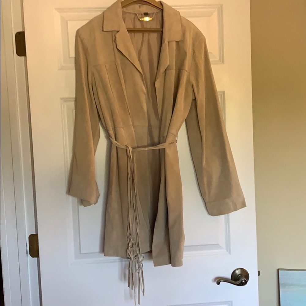 Women’s Tan Leather Trench Vintage Brandon Thomas